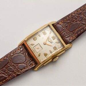 Vintage Longines Tank 1950s - 10k Gold Filled - Recently Serviced